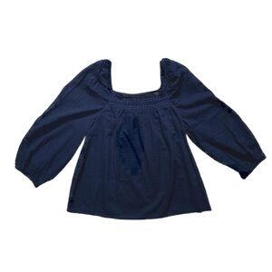 Navy blue blouse. Banana Republic. Size small.